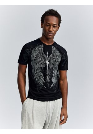 House, T-SHIRT MIT DRUCK - Marškinėliai su spaudiniu - black
