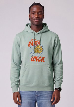 watapparel, PASTA LOVER UNISEX - Sweat à capuche - aloe