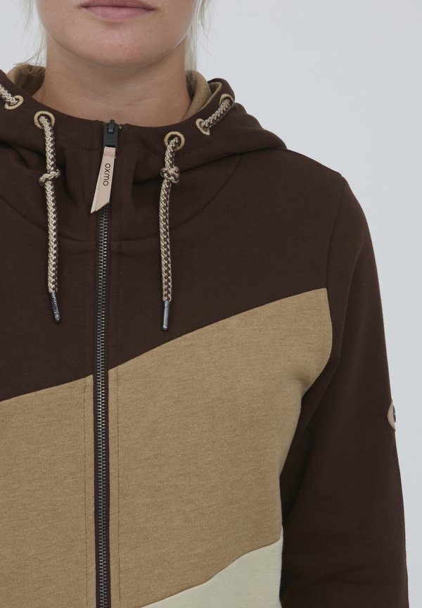 OXAGGI - Zip-up sweatshirt - chicory coffee3