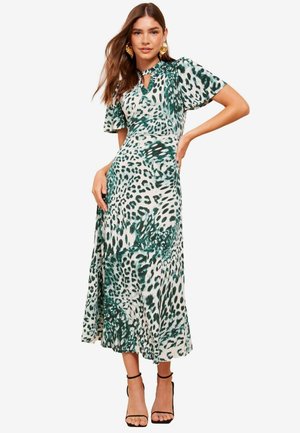 Friends Like These ITY KEYHOLE SHORT SLEEVE PRINTED-REGULAR FIT - Maksimekko - green
