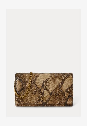 Lauren Ralph Lauren, EMBOSSED MEDIUM ADAIR II CROSSBODY - Borsa a tracolla - tan multi