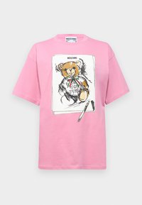 Nyomott mintás póló - fantasia rosa