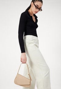 Pieces PCEFFI WIDE PANT  - Pantaloni - egret