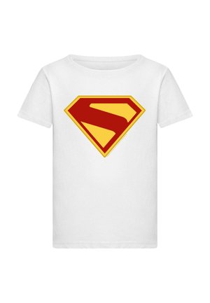 SUPERMAN NEW SHIELD LOGO SHORT SLEEVE TEE - Print T-shirt - white