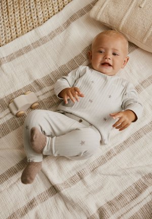 Next, REGULAR FIT SET - Legíny – nohavice - grey hello world