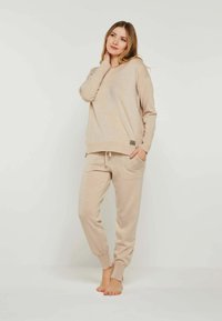 YOU LOOK PERFECT BELLA - MERINO LONG SLEEVE SWEATER WITH ROUND NECK - Strickpullover - beige