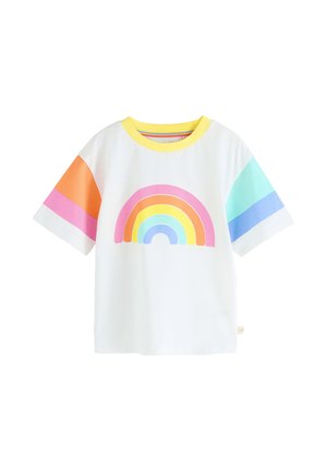REGULAR FIT SHORT SLEEVE - Potiskana majica - white
