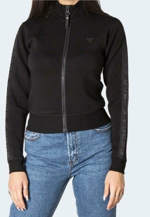 Sweater met rits - black