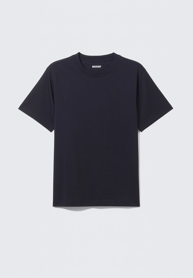 Weekday T-shirt basic donkerblauw