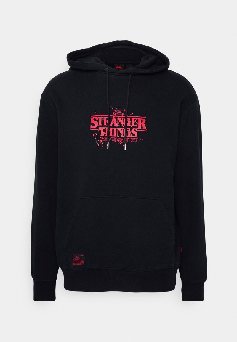 Quiksilver STRANGER THINGS OFFICIAL LOGO - Hoodie - black - Zalando.co.uk