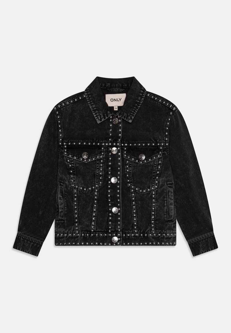 ONLY GIRLS KOGMANJA STUDED - Jeansjakke - black