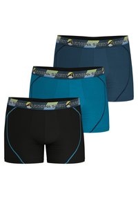 Athena LOT DE 3 PACK LONGS TRAINING - Boxers - noir lac croisière