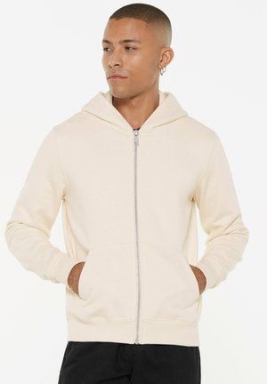 Zip-up sweatshirt - ecru