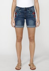 Koroshi Short en jean - azul osc   dark blue