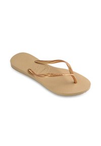 Havaianas SLIM - Sandales tongs - golden beige