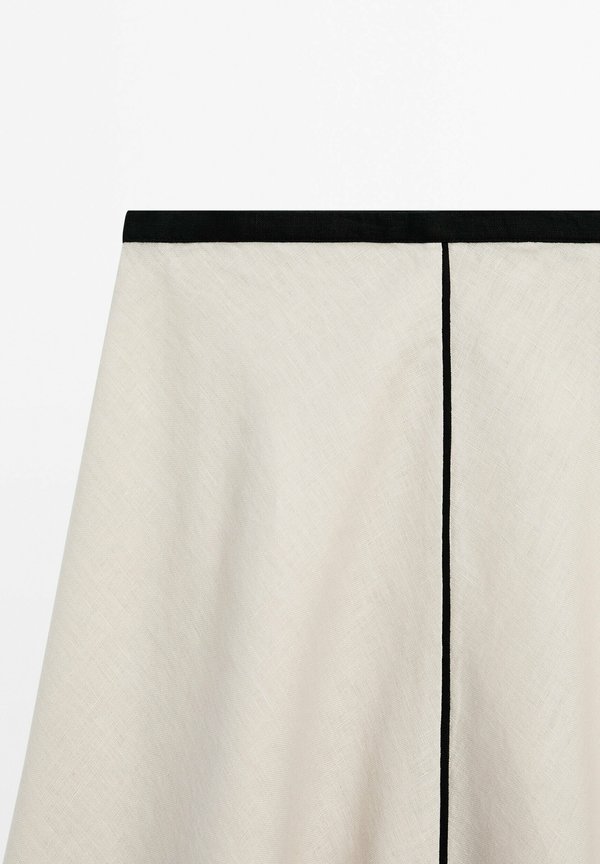 FLOUNCE MIDI - A-line skirt - BEIGE3