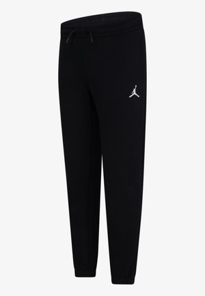 Schwarze, verjüngte Sweathosen mit elastischem Bund und Bündchen, mit kleinem weißem Jumpman-Logo am oberen linken Oberschenkel.