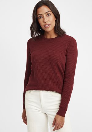 OXSARAH - Strickpullover - Neule - wine red