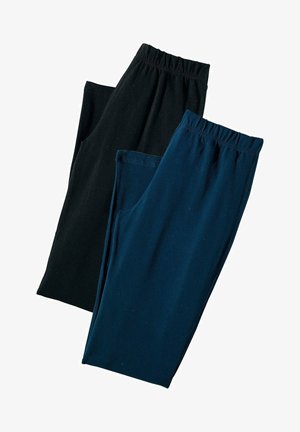 LASCANA, 2PACK - Legging (type pantalon) - marine schwarz