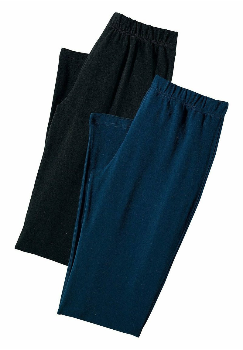 LASCANA 2PACK - Legingi — bikses - marine  schwarz