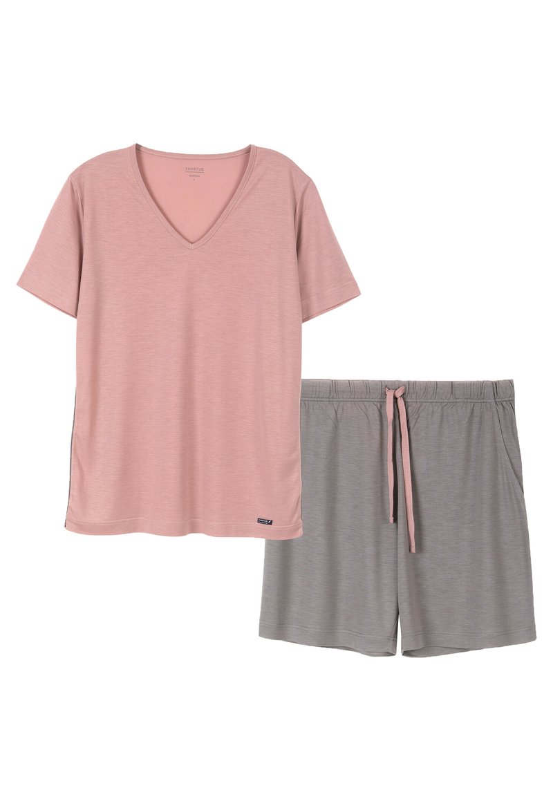 Damen Nachthemden | Impetus TRAVEL Nachtwäsche Set rose & gris/pink - FO49331 Damen Nachthemden | Impetus TRAVEL Nachtwäsche Set rose & gris/pink - FO49331