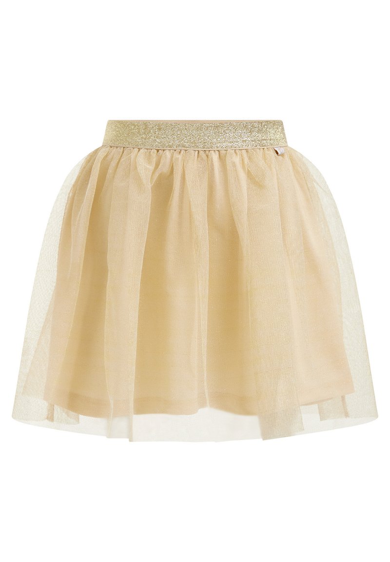 WE Fashion Minirok goudkleurig