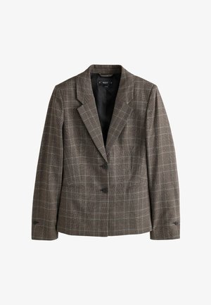 Next, TALL FIT - CHECK SINGLE BREASTED BLAZER - Blazer - brown
