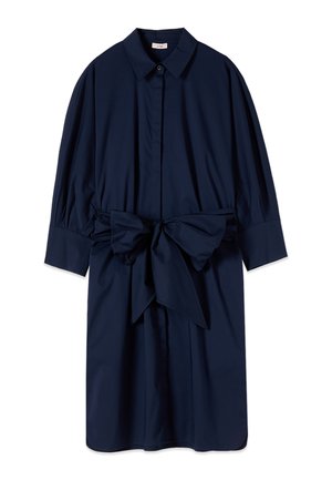 Oltre, VESTITO IN POPELINE CON FUSCIACCA - Blousejurk - blu