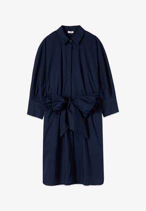 Oltre, VESTITO IN POPELINE CON FUSCIACCA - Blousejurk - blu