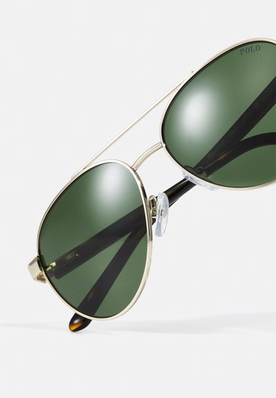 Polo Ralph Lauren 7-10 YEARS UNISEX - Óculos de sol - shiny pale gold - dark green