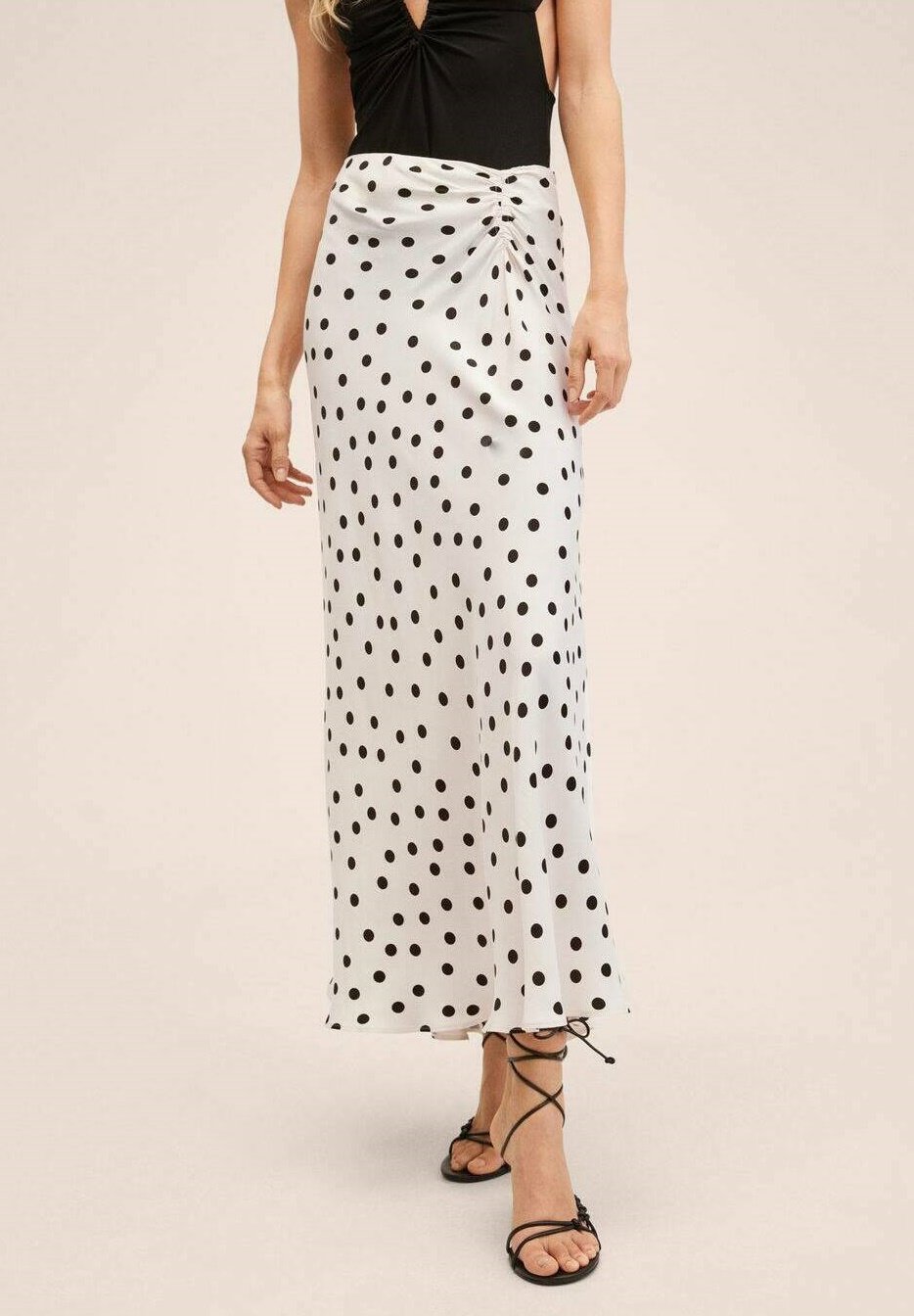 Falda larga - écru/crema -