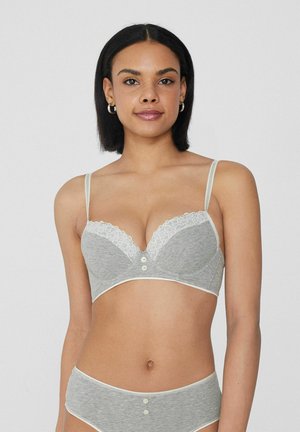 Tezenis DELICATE TOUCH - Push-up bra - Grey