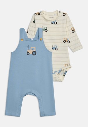 Name it, NBMVONNE OVERALL BOX SET - Body - blue/off-white
