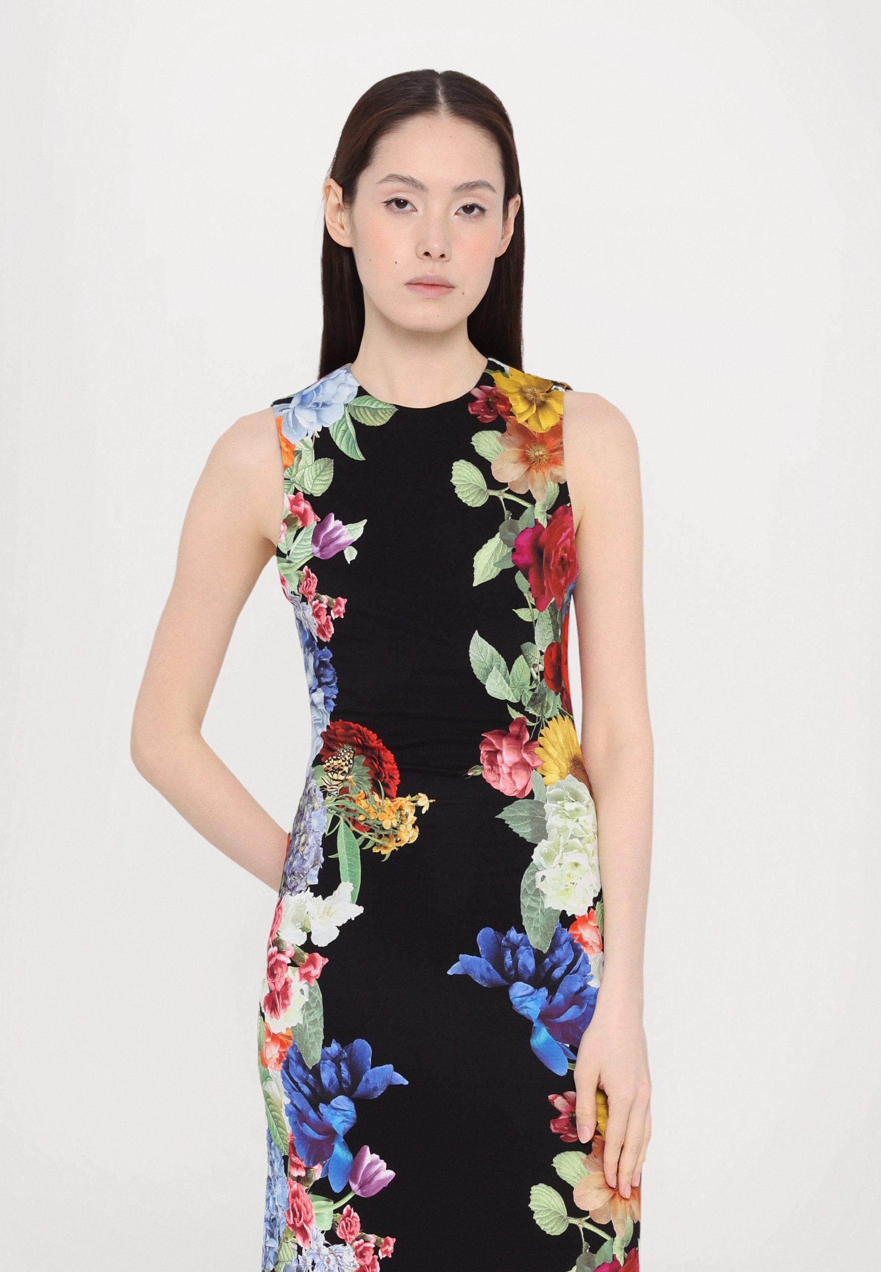 Alice + Olivia DELORA DRESS - Maxi dress - black - Zalando.co.uk