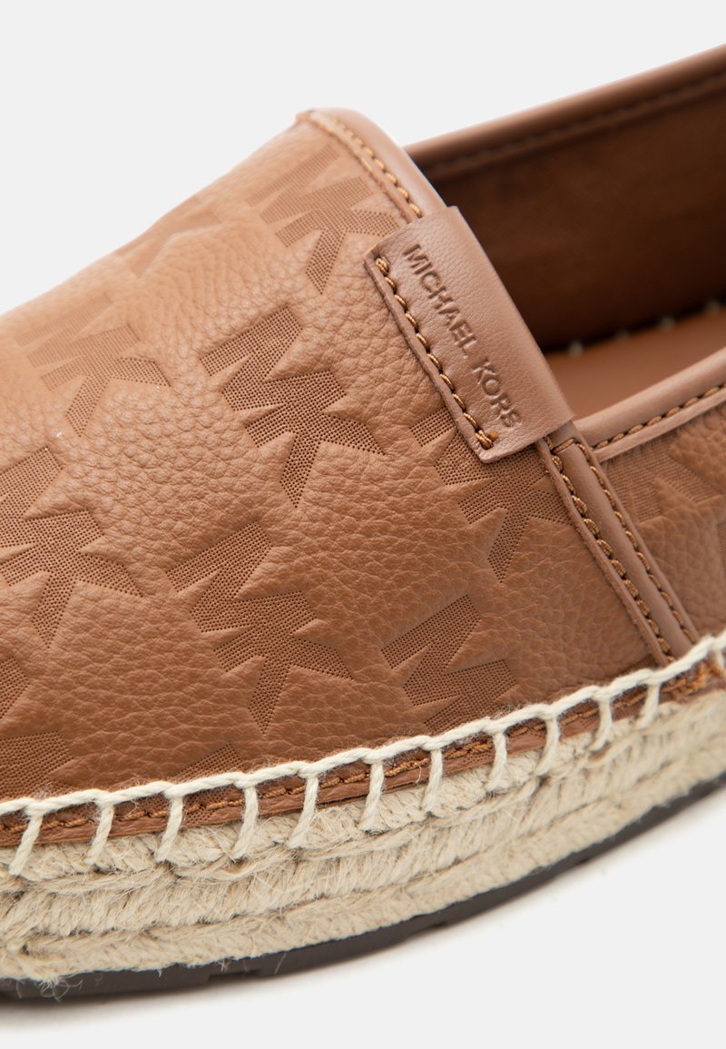 Michael Kors Elias Espadrille‎ Leather Embossed MK Logo Luggage Brown Flats Sz 7 Michael Kors ELIAS - Espadrilles - luggage/brown - Zalando.ie main image 3