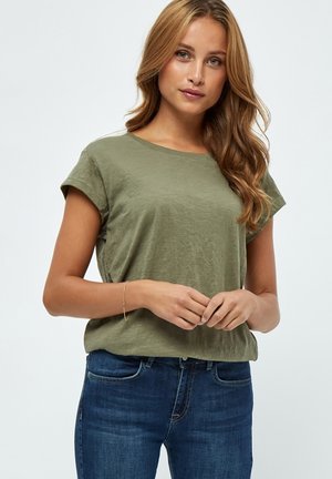 Minus MILETI TEE - T-shirt basique - green field