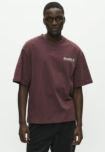 WOOD WOOD WWLIAM  AANEUE - T-shirt imprimé - decadent chocolate