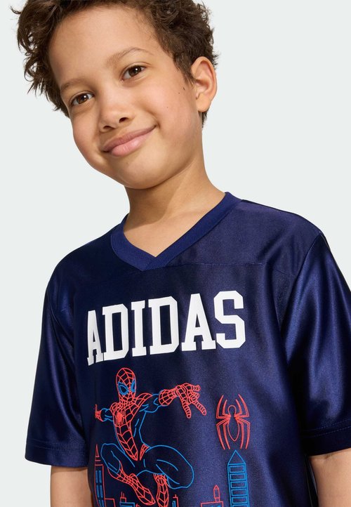 adidas LITTLE KID MARVEL SPIDER-MAN TEE UNISEX - Print T-shirt - dark blue white — foto 3