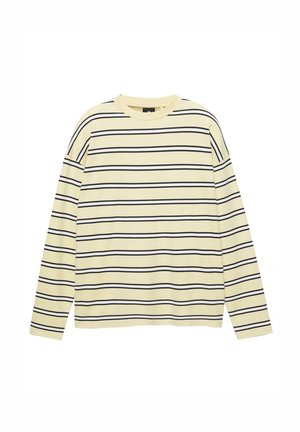 STRIPED - Top s dlhým rukávom - yellow