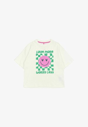 The New PRAISE OS S_S TEE. - Nyomott mintás póló - cloud dancer