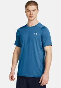 Under Armour FITTED - Camiseta deportiva - photon blue