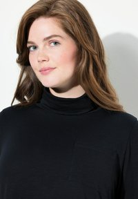 Ulla Popken LONG SLEEVE - Top s dlouhým rukávem - black