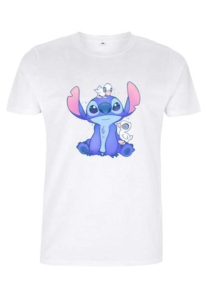 Disney LILO STITCH CUTE DUCKS - Print T-shirt - white