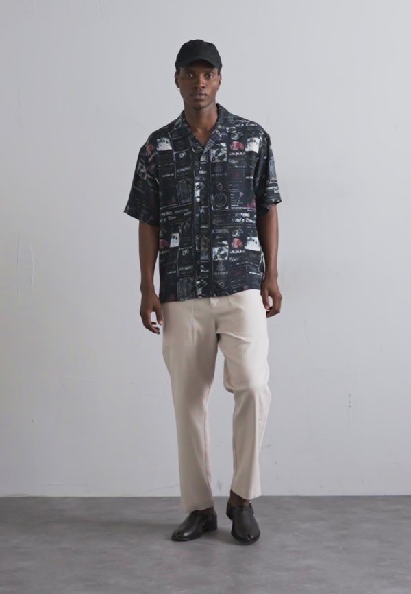 PANTALONE TESSUTO - Trousers - rigato milk stucco3