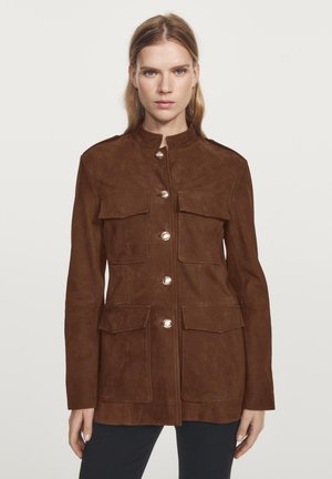 SAFARI - Leather jacket - brown