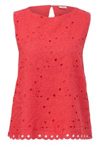 s.Oliver BLACK LABEL MIT LOCHMUSTER - Débardeur - korallrot