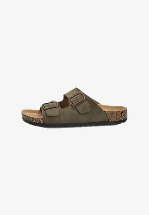 Luna Collection, Sandalias planas - khaki