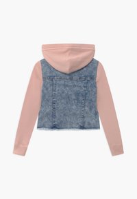 Abercrombie & Fitch CROPPED - Farkkutakki - blue denim