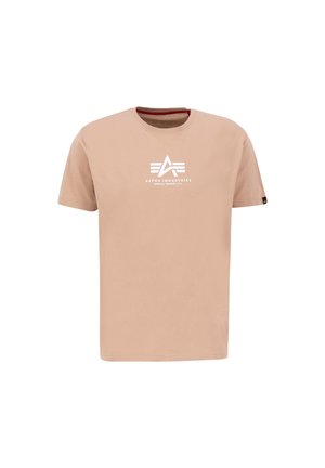 Alpha Industries, BASIC T-SHIRT ML - Tricou cu imprimeu - dusty coral