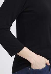 Fransa DOTTA TEE - Top s dlhým rukávom - black